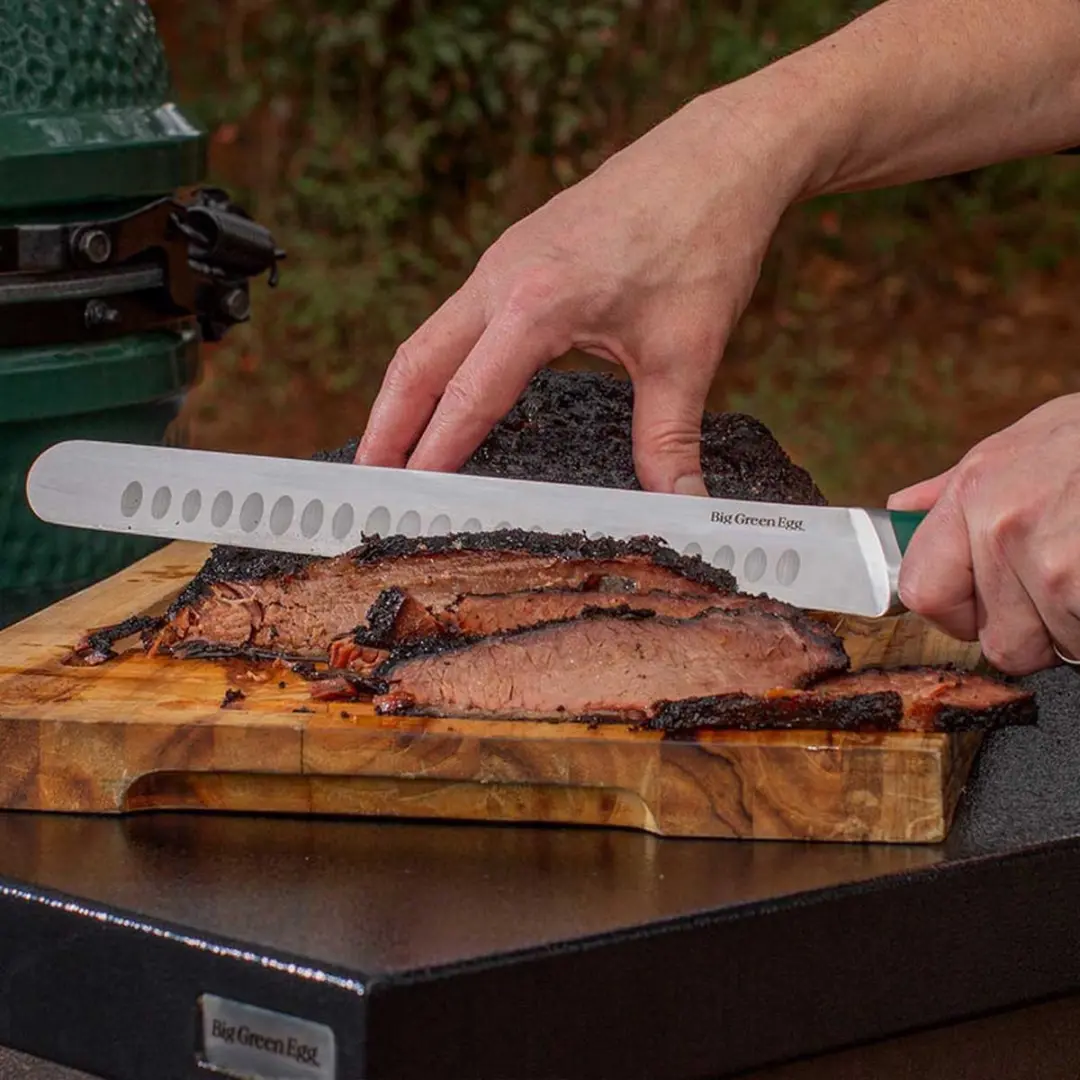 Big Green Egg Brisket Mes - Groen, Zilver