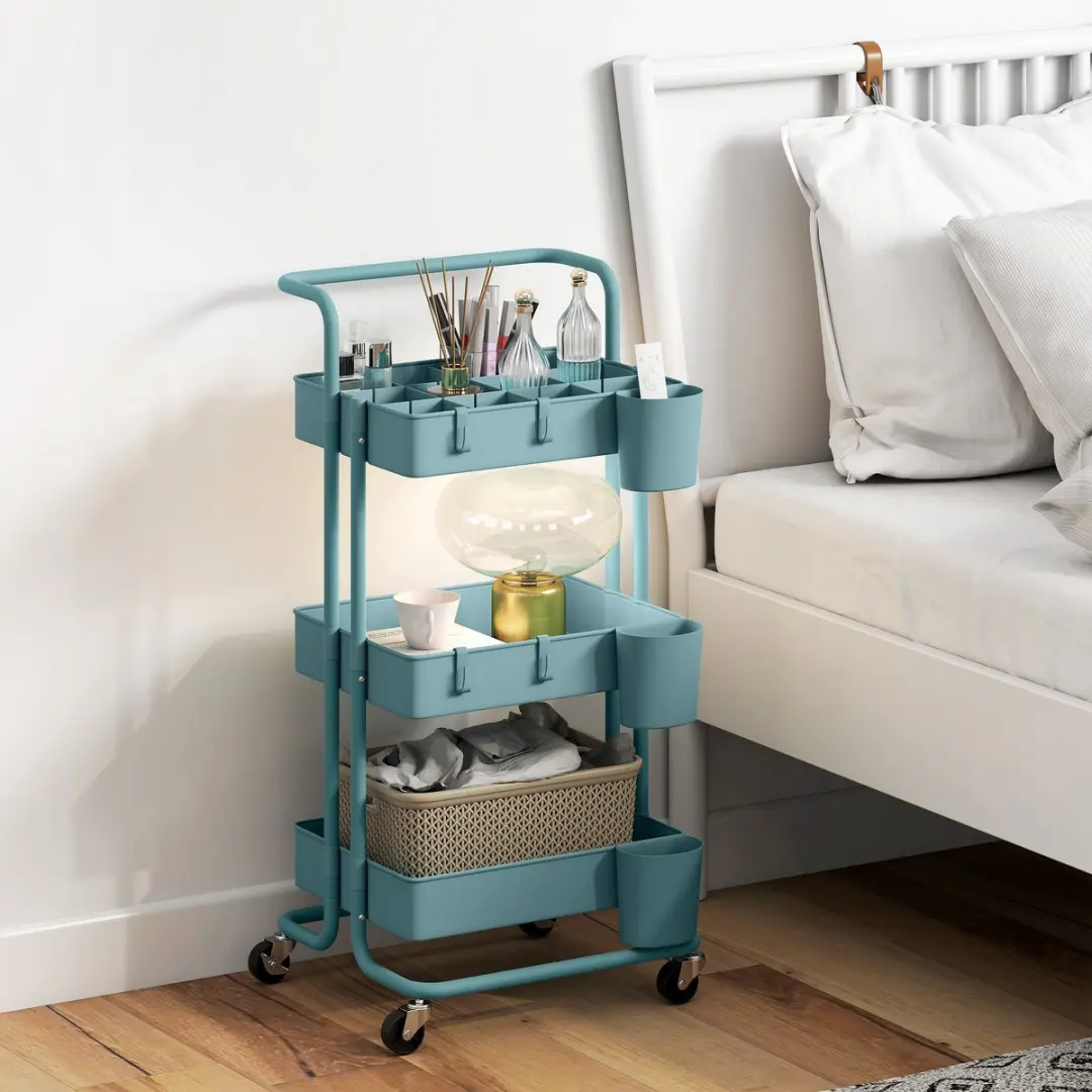 Homcom Gebruikswagen ABS 42x38x86,5cm Wit