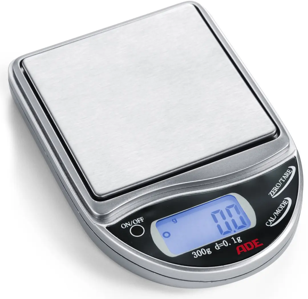 ADE RW220 Dieetweegschaal - Pocket formaat - 0.30 kg - Zilver