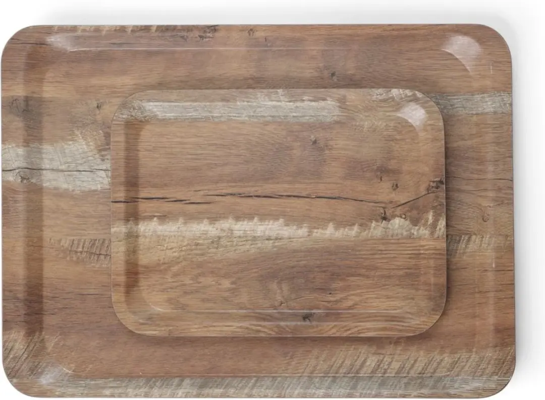 HENDI Melamine Dienblad Houtlook 240x340mm - Bruin