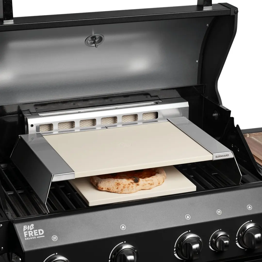 Burnhard Pizza-opzetstuk 2-delig 37cm - Cordieriet & Infraroodthermometer
