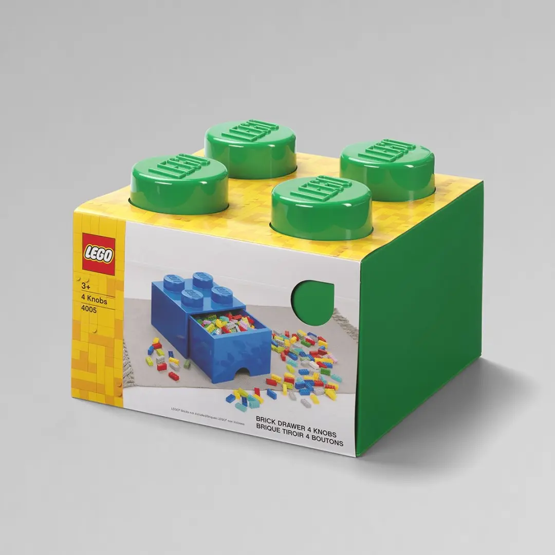 LEGO Brick 4 Opbergbox Groen 6L - afbeelding 6 van 6