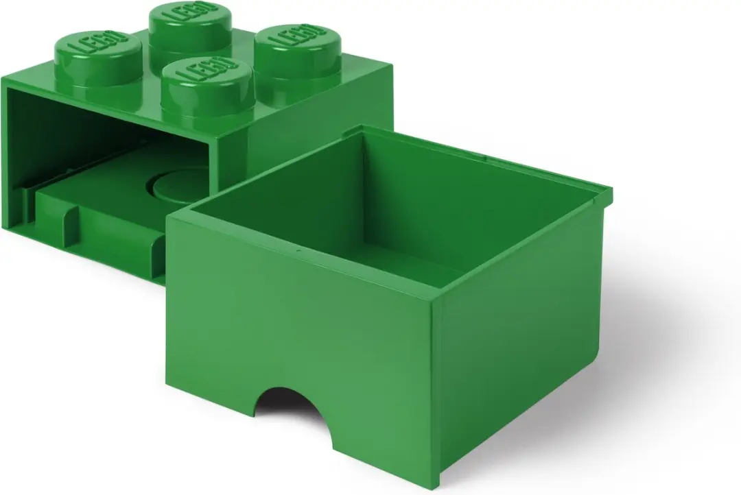 Lego - Opbergbox met Lade Brick 4 - Polypropyleen - Groen
