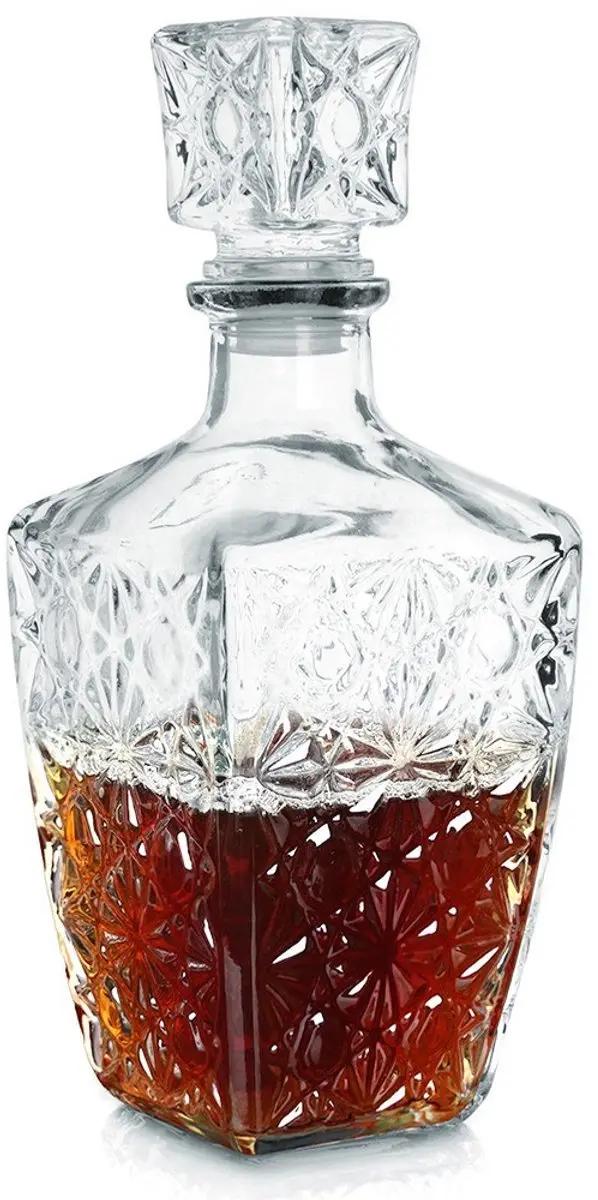 Excellent Houseware Glazen Whisky Karaf 830ml