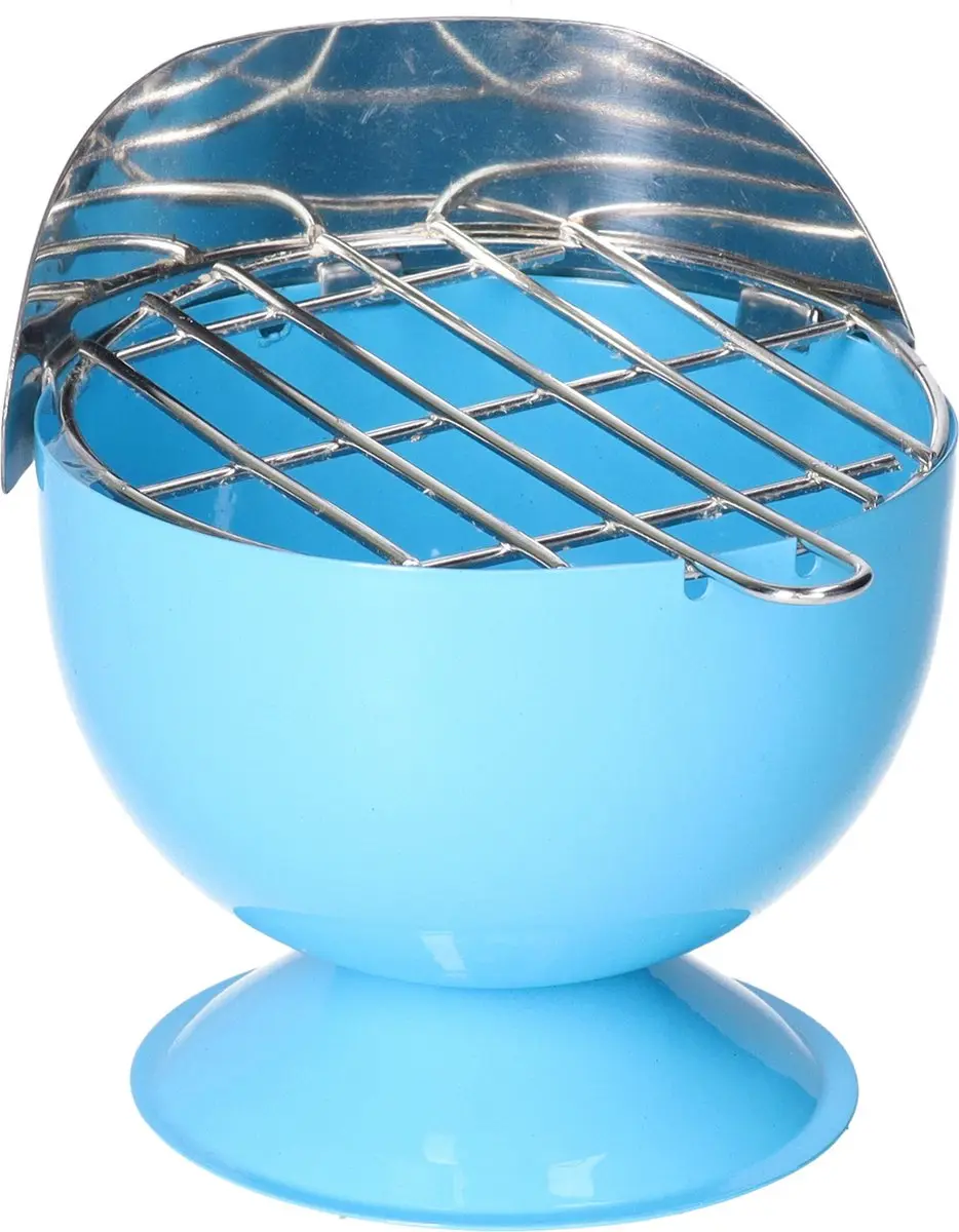 Excellent Houseware BBQ Asbak - Metaal - 12cm - Blauw