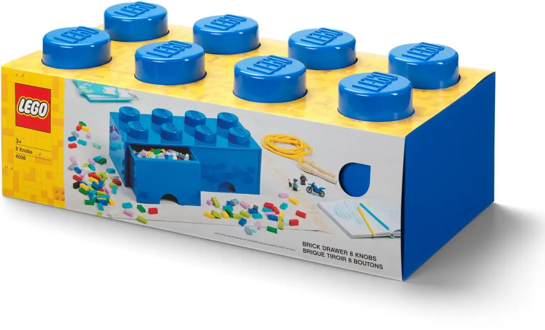 Lego Opbergbox Brick 8 met Lades