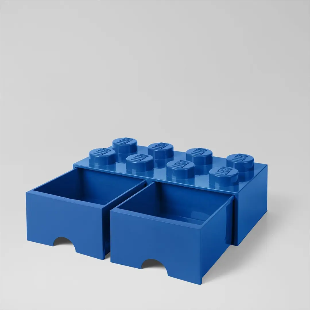 LEGO Brick 8 Opbergbox Blauw - 2 Lades - afbeelding 6 van 6