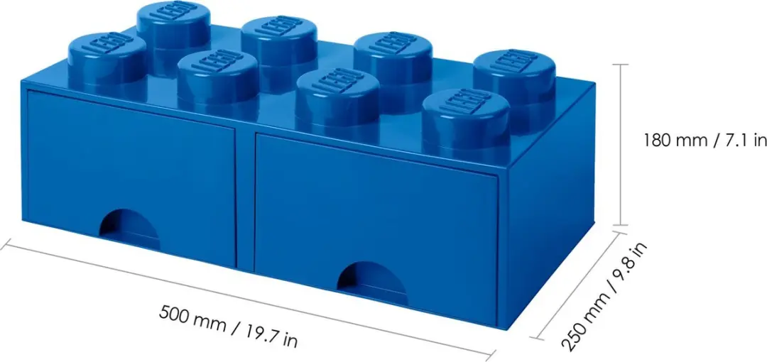 Lego Opbergbox Brick 8 met Lades