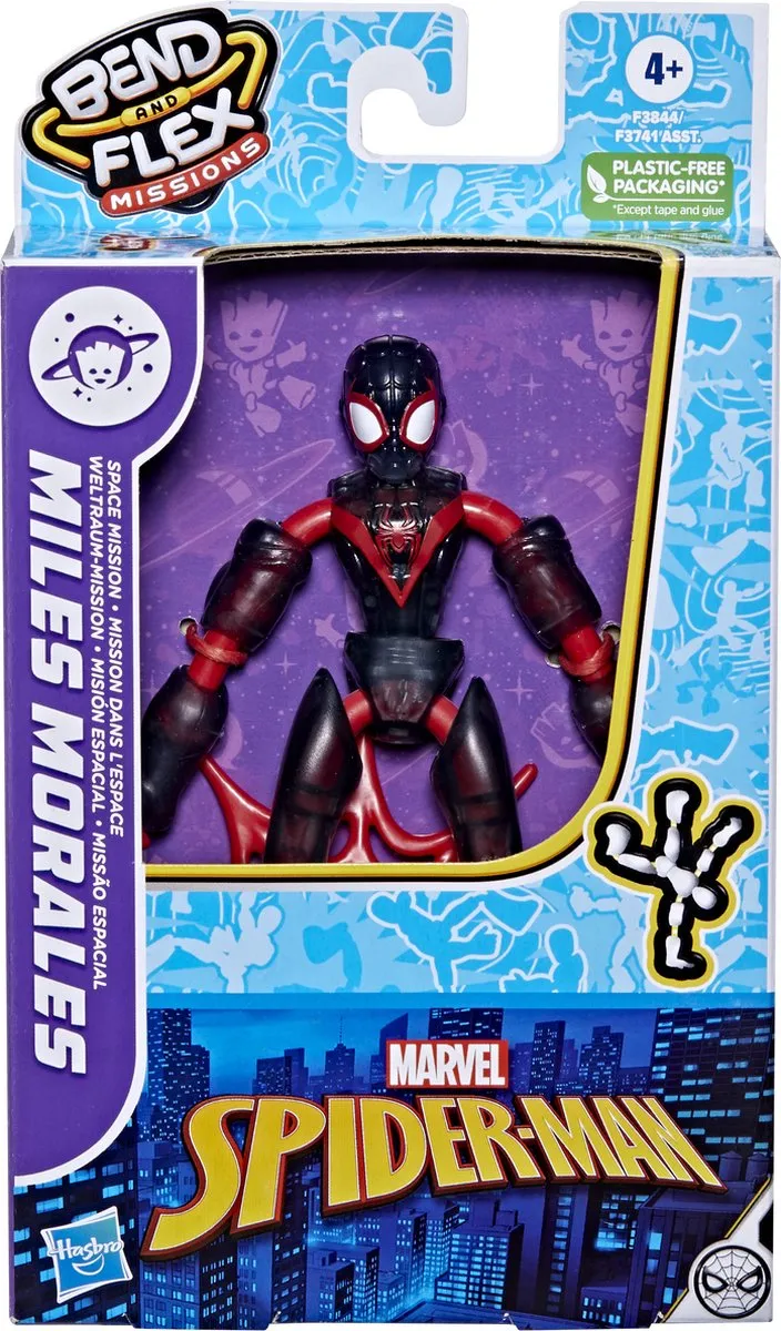 Hasbro Marvel Spider-Man Miles Morales Space Mission F38445X0 - Zwart - afbeelding 2 van 5
