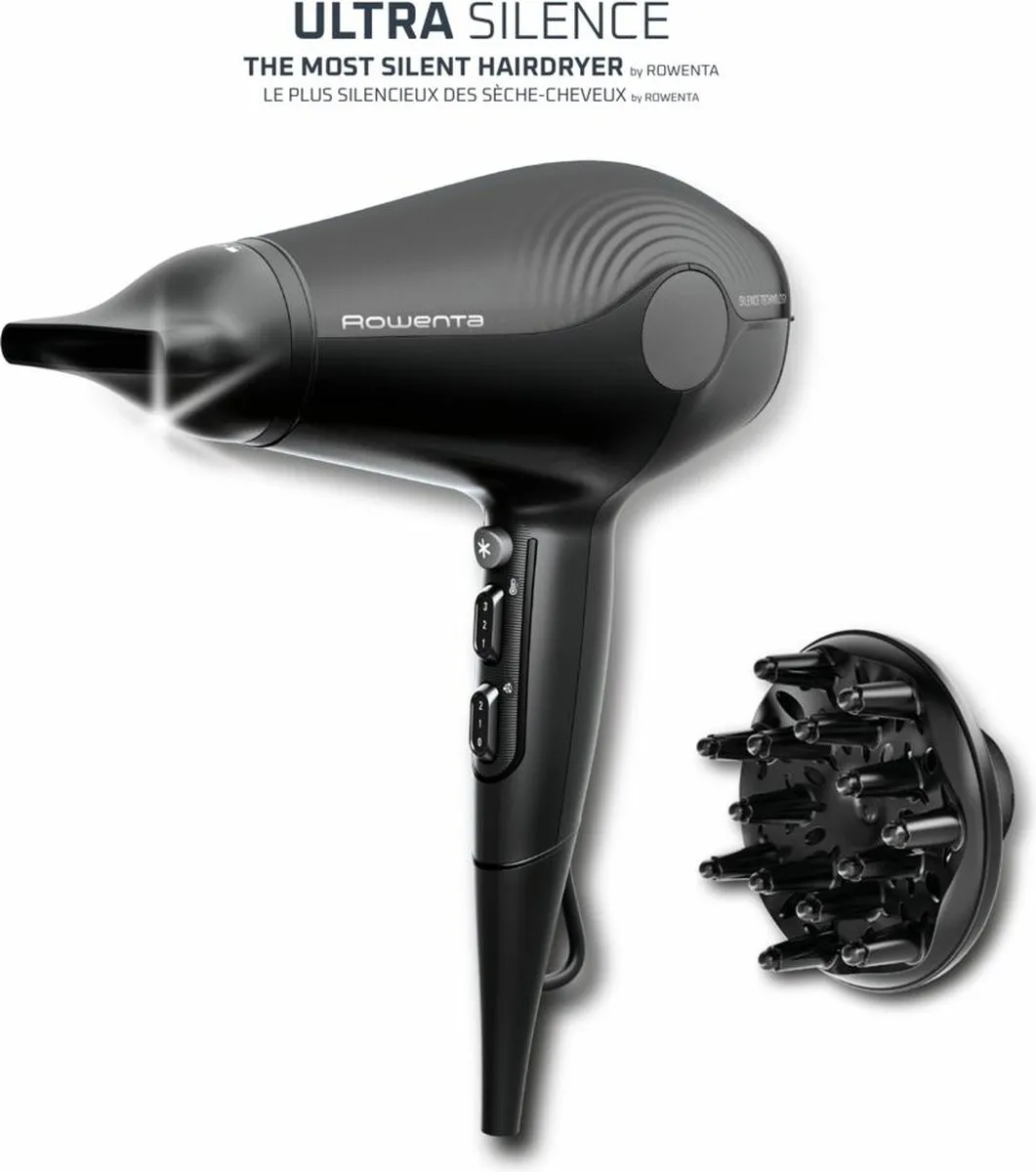 Rowenta Ultra Silence CV6430 Haardroger 1800W - Zwart