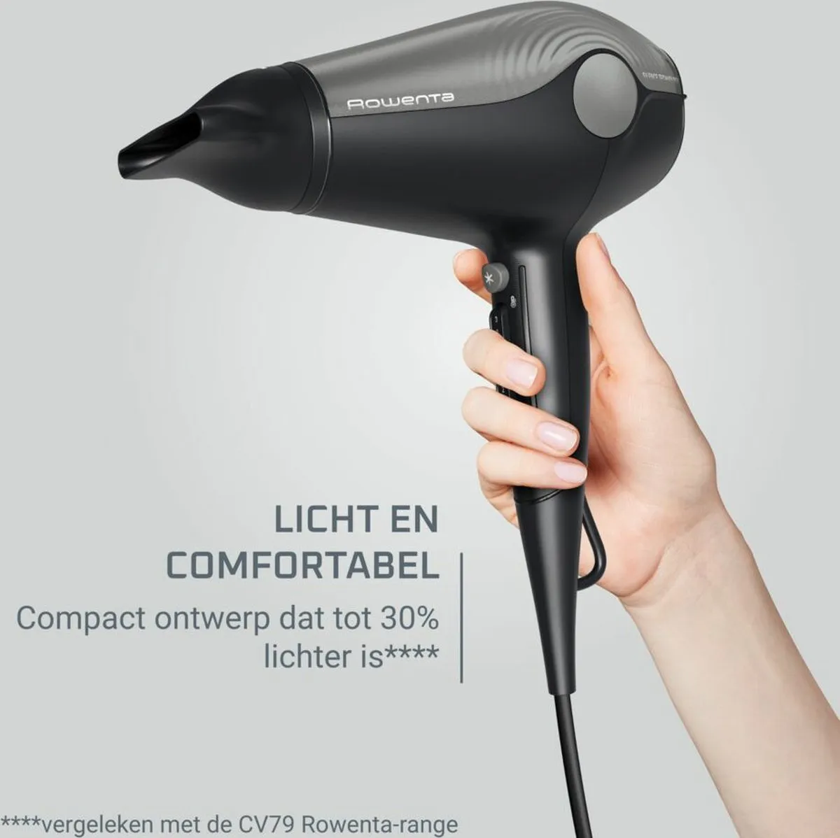 Rowenta Ultra Silence CV6430 Haardroger 1800W - Zwart