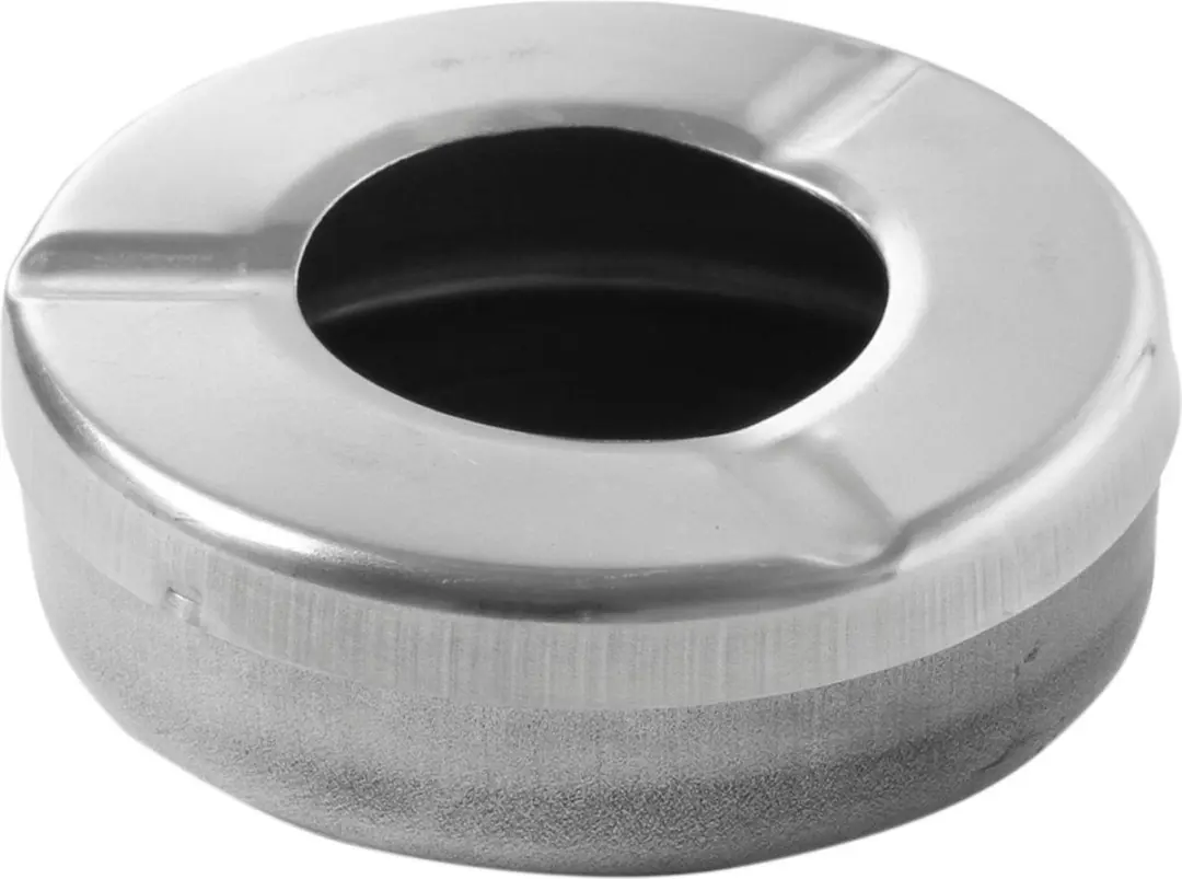 Hendi Asbak met deksel RVS - Set van 3 - Ø90x28mm