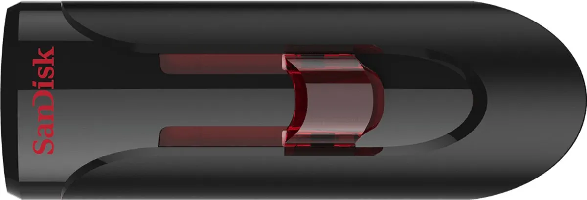 SanDisk Cruzer Glide 3.0 SDCZ600-128G-G35 - 128GB USB-stick - Zwart/Rood