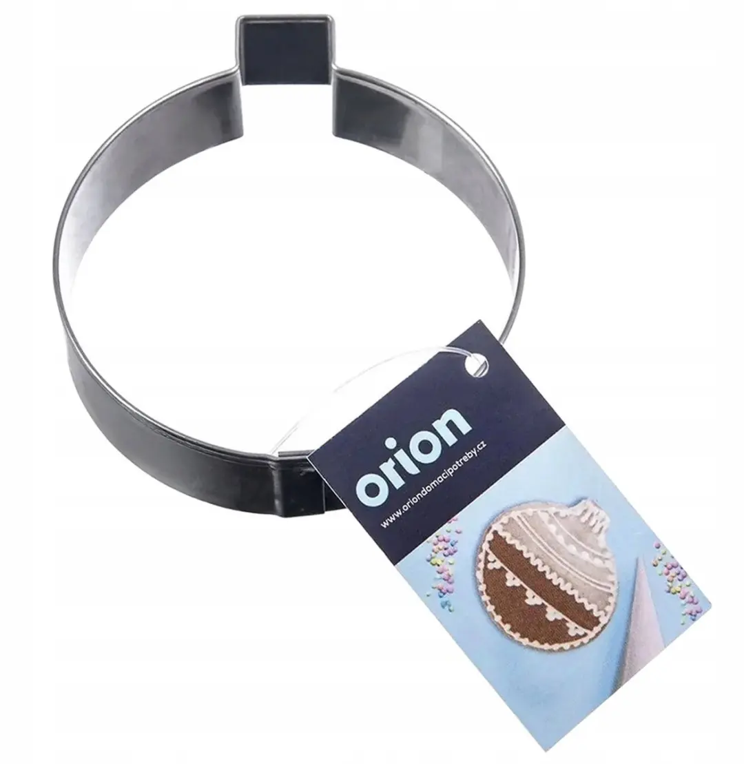 Orion RVS Kerstbal Koekjesvorm 7cm - Zilver - afbeelding 6 van 6