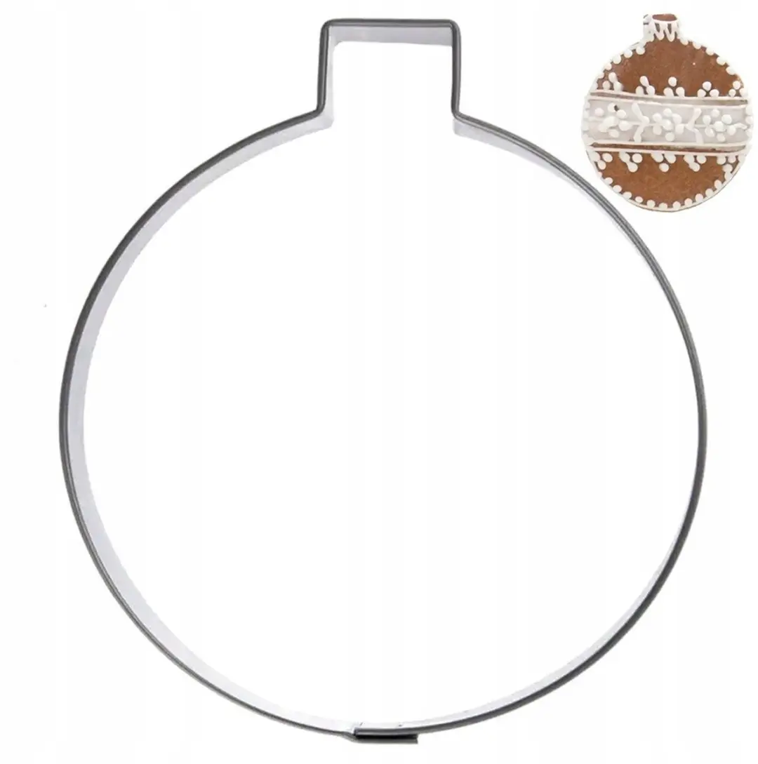 Orion RVS Kerstbal Koekjesvorm 7cm