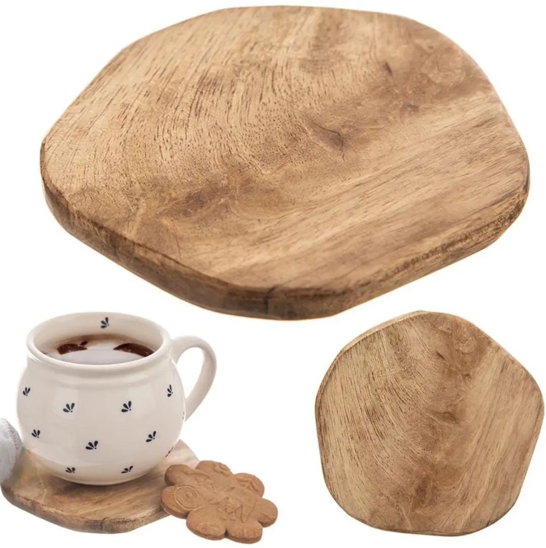 Orion Houten Onderzetter Mango 10cm - Natuurlijk