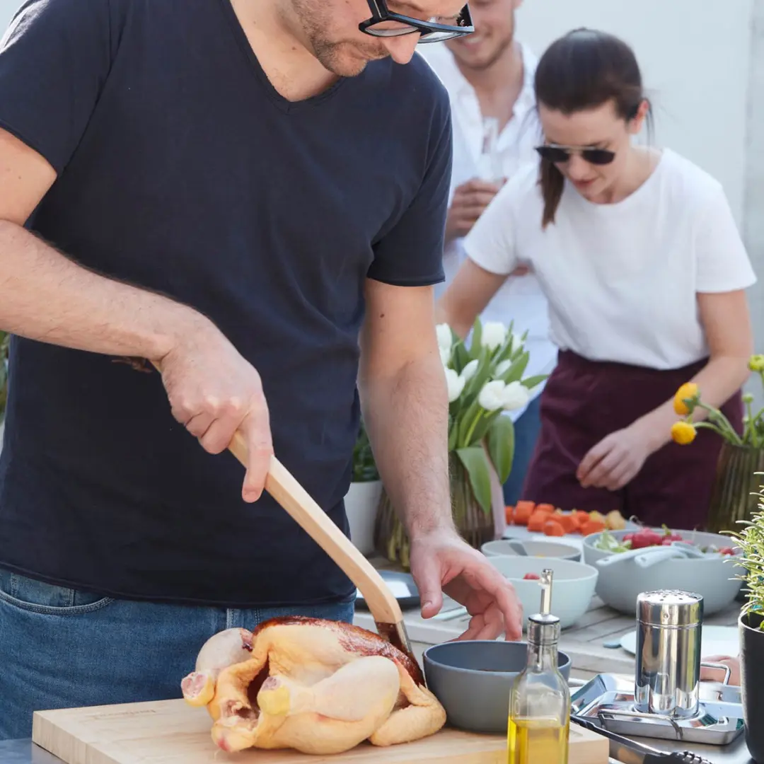 Barbecook Kip Grill Beercan Chicken - Chroom