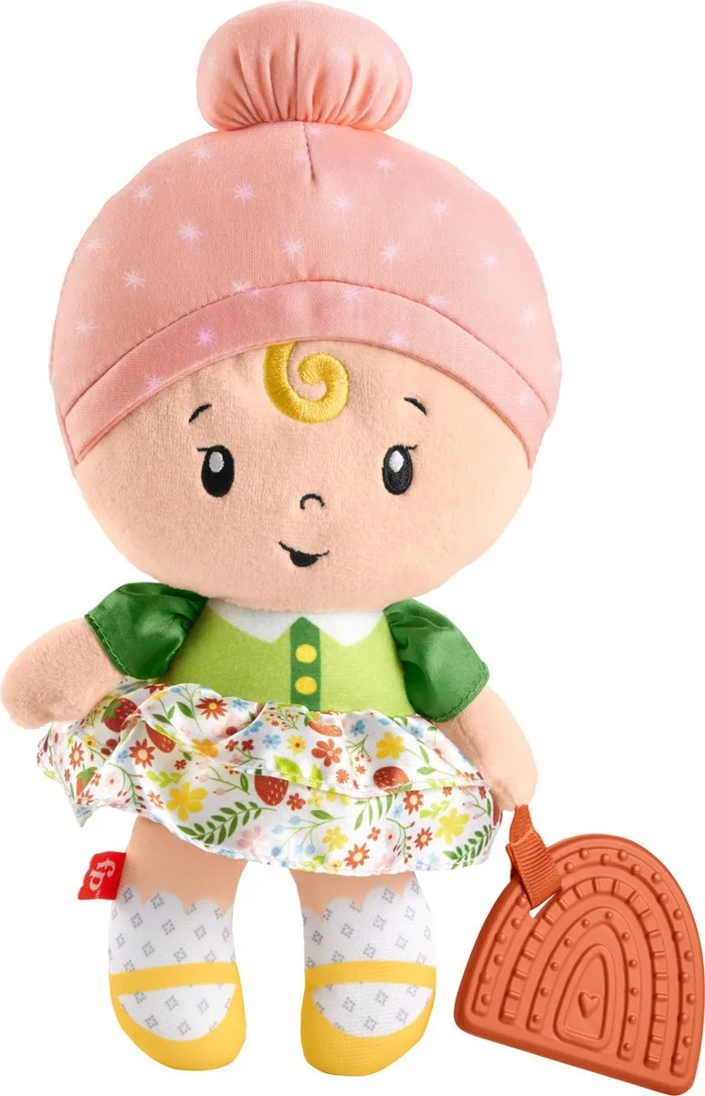 Mattel Fisher-Price Knuffelpop met Bijtring - Multicolor