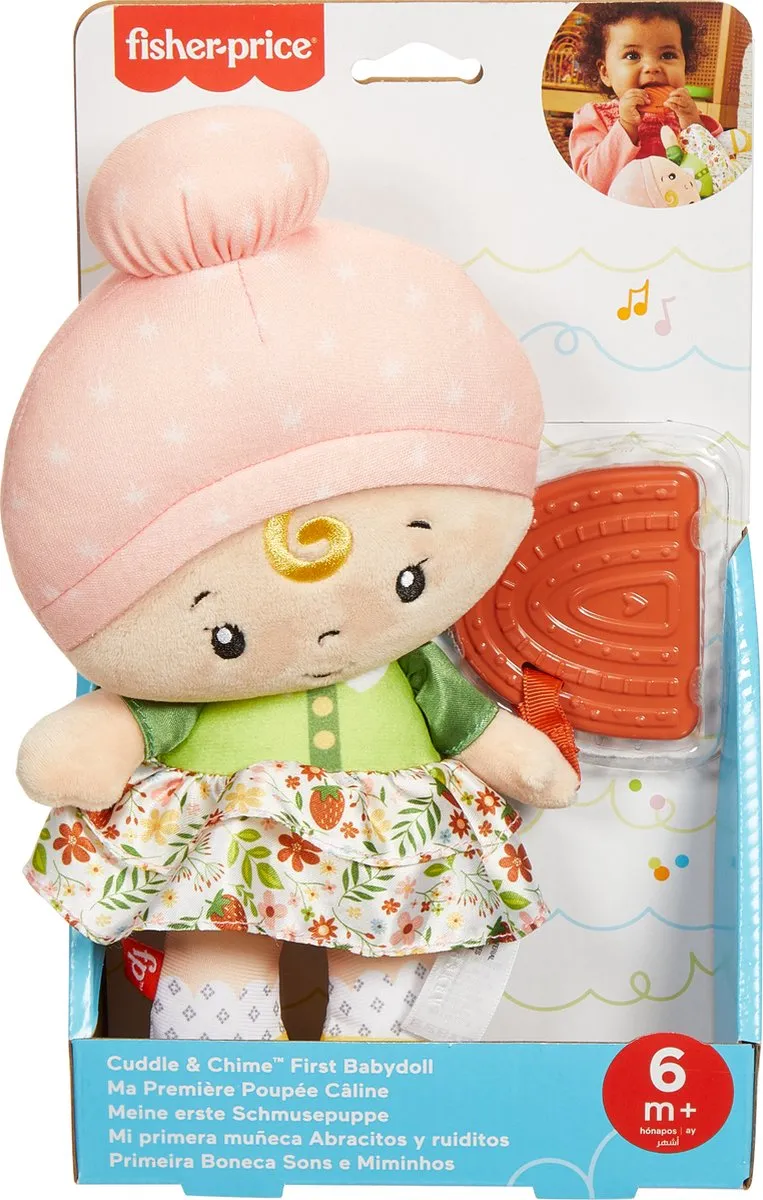 Mattel Fisher-Price Knuffelpop met Bijtring - Multicolor