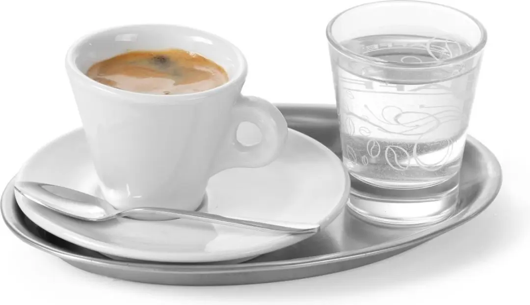 Hendi Ovaal Koffieplateau RVS 265x195mm