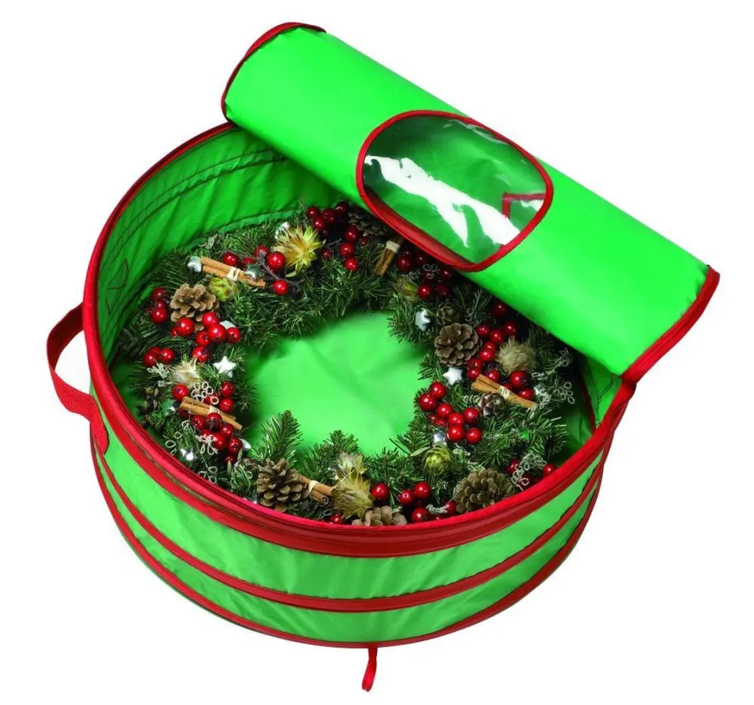 Sunware Kersttas voor grote krans Ø600mm - 36L - Groen - afbeelding 4 van 5