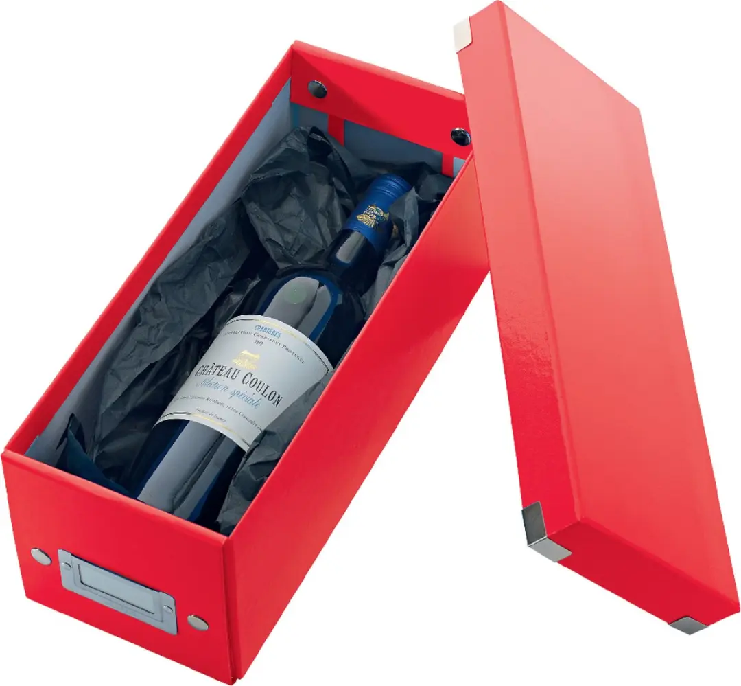 Leitz WOW Click & Store CD/DVD Box - 14,3x35,2cm - Rood