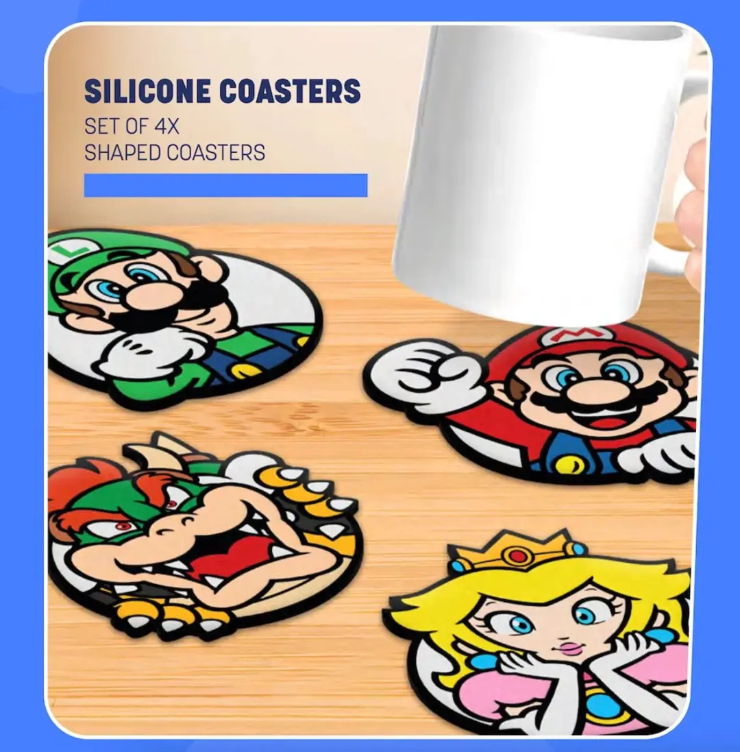 Paladone Super Mario Silicone Coasters