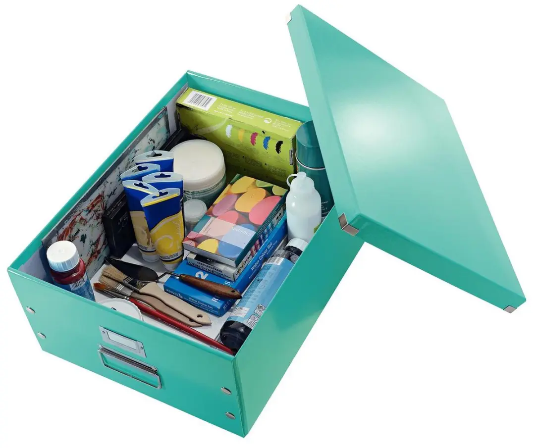 Leitz WOW Click & Store Opbergdoos A3 - 29L - IJsblauw