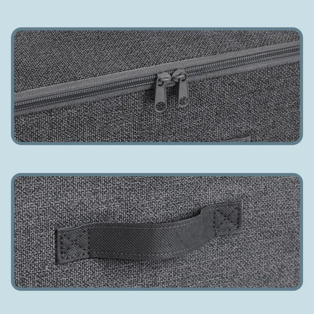 Songmics Opbergbox Grijs 30L - 6 Stuks - afbeelding 2 van 6