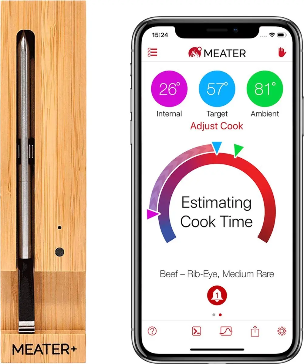 Meater Plus Draadloze Vleesthermometer - Grijs