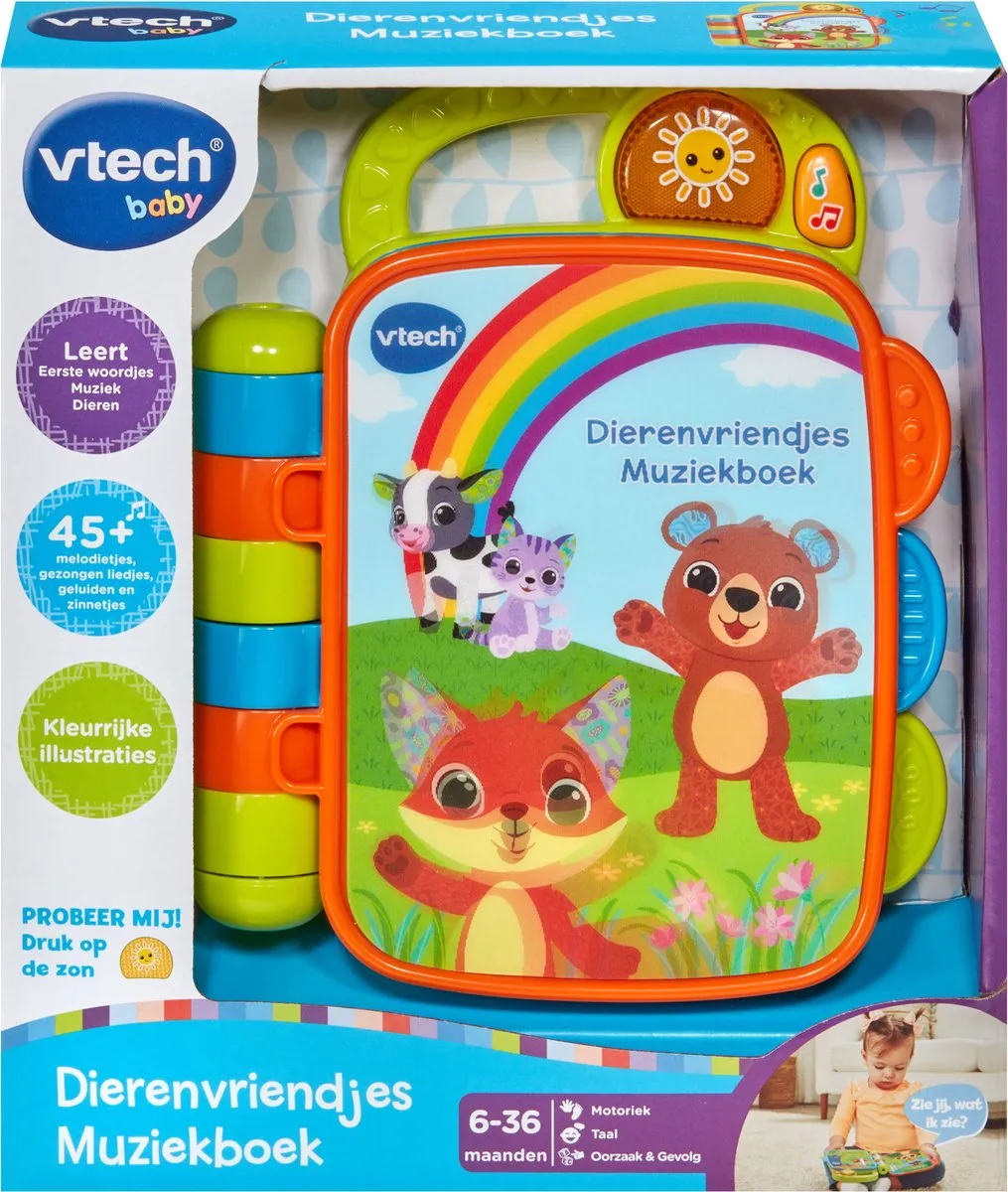 VTech Dierenvriendjes Muziekboek - Meerdere kleuren