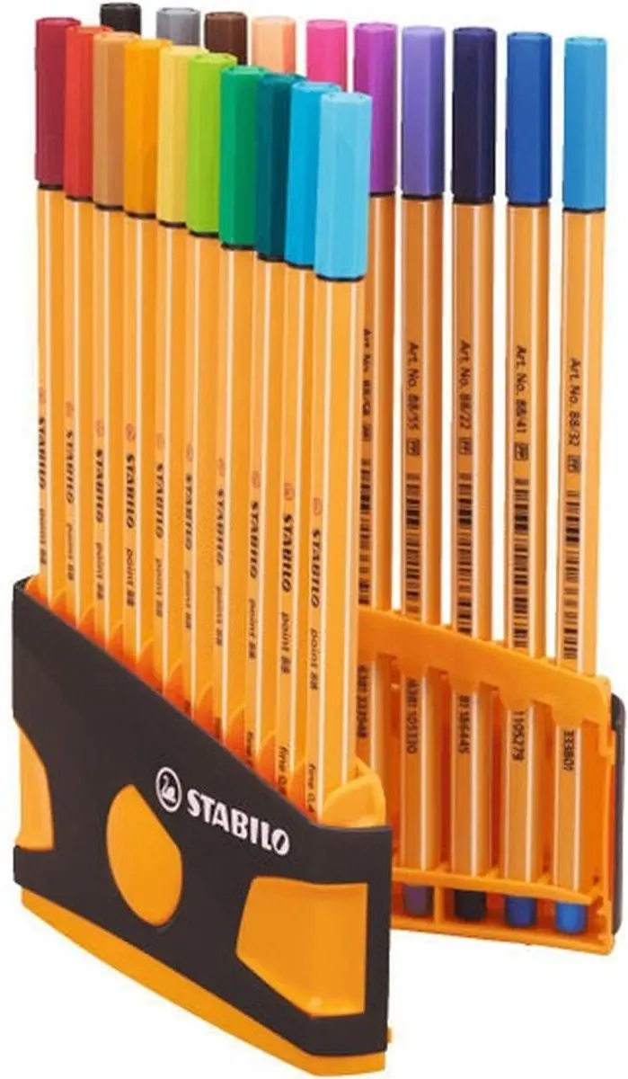 Set Viltstiften Stabilo Point 88 Doosje