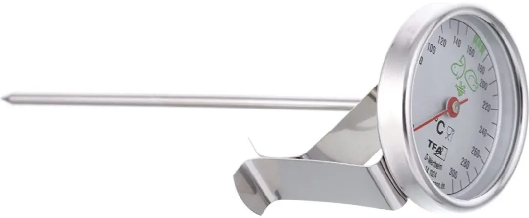 TFA Dostmann Frituur Thermometer 0-300°C - 16cm - Zilver - afbeelding 6 van 6