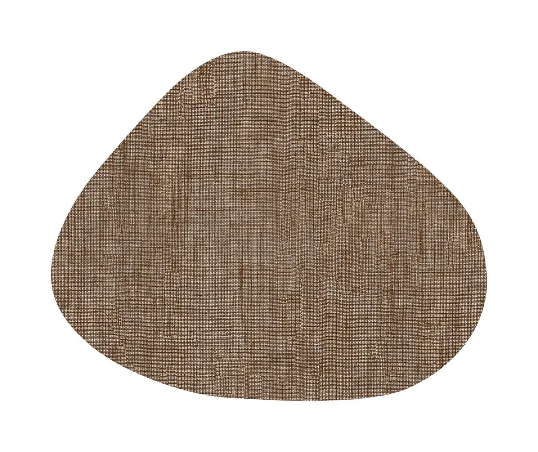 Wicotex Placemats Zak Curved Chocolade - 6 Stuks