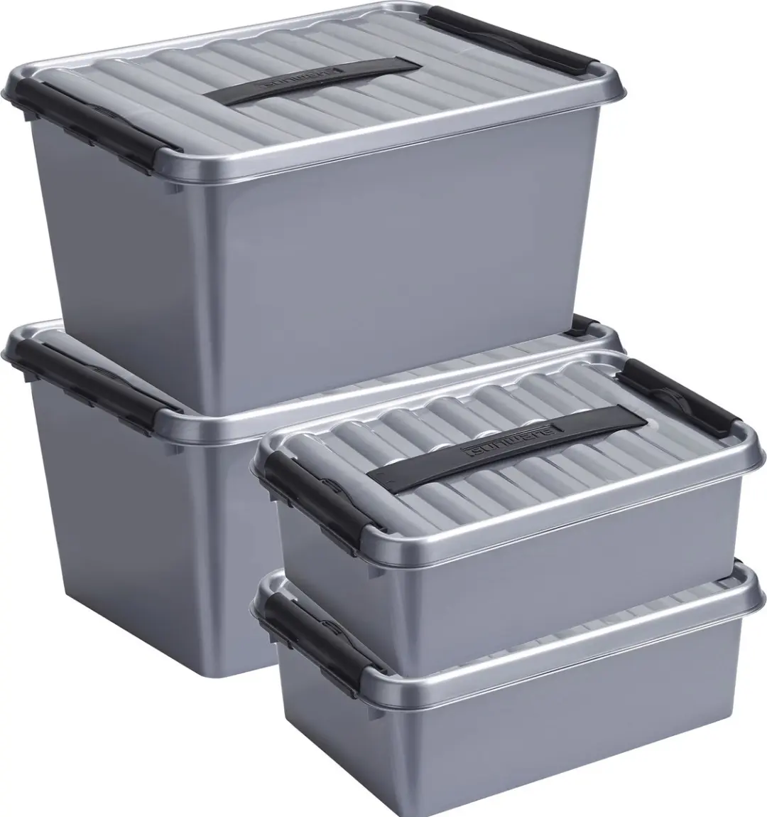 Sunware Q-Line Opbergboxen Set 4 Stuks