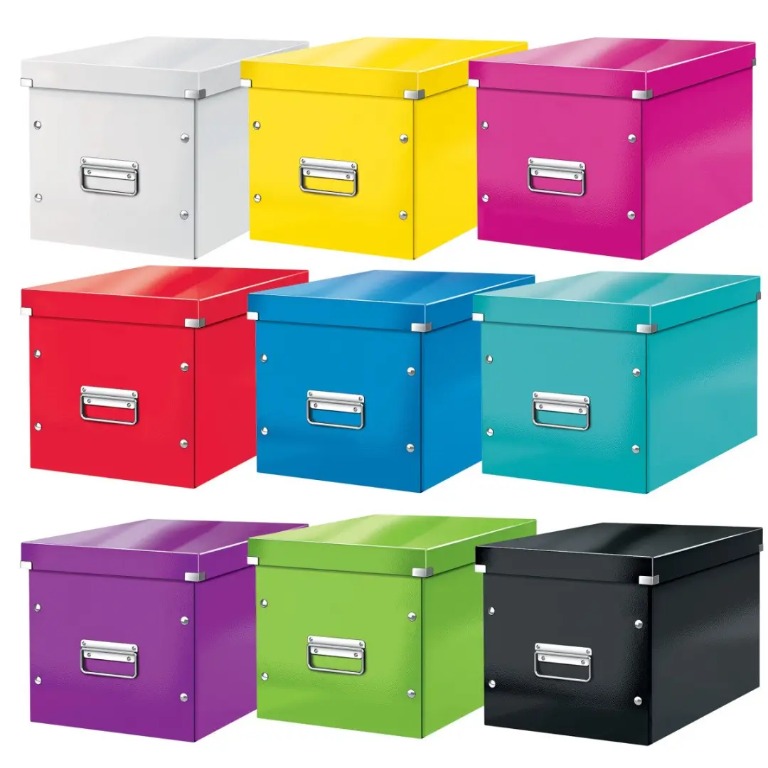 Leitz Wow Click & Store Kubus Opbergdoos 30L - Blauw