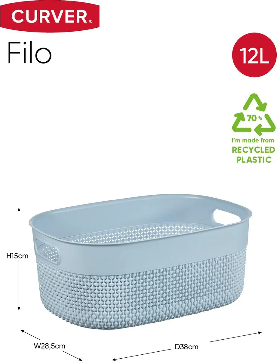 Curver Filo Mand M - 12L - Stone Blue