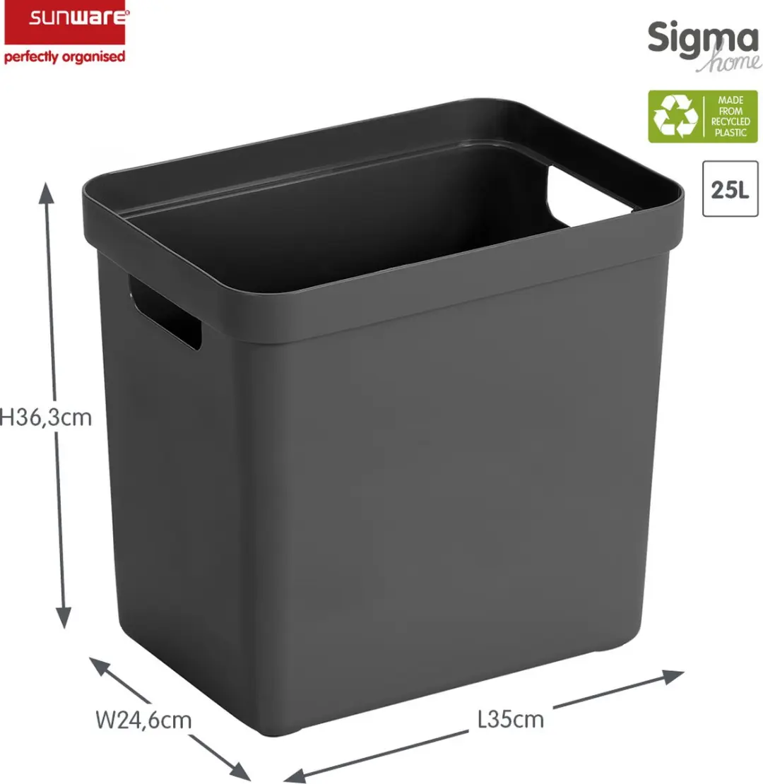 Sunware Sigma Home Opbergbox 25L - Antraciet