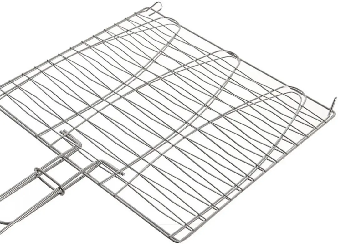 Orion Roestvrijstalen Grillrooster 28x55,5cm - Houten Handvat