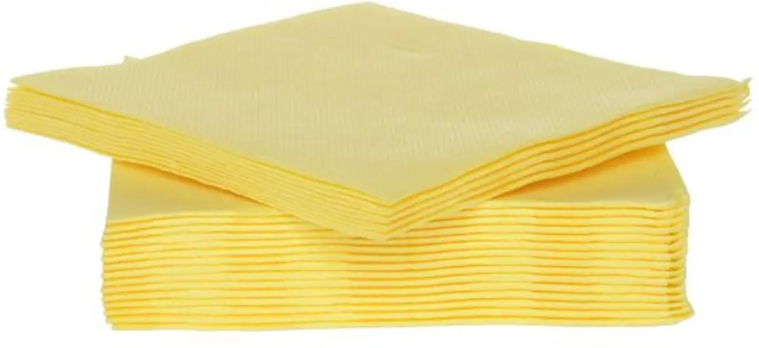 Cosy&Trendy Servietten 40 Stuks Geel 25x25cm