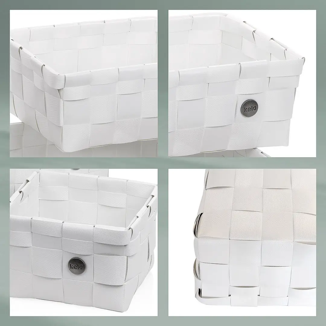 Mand, Set van 3 Stuks, Polypropyleen, Wit - Kela | Neo