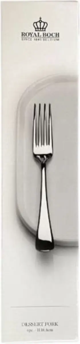 Royal Boch Dessertvorkjes - 4 Stuks - Zilver