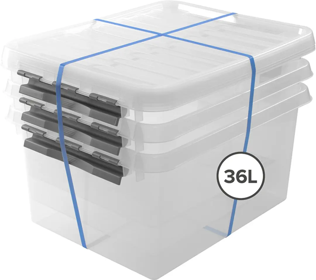 Sunware Q-line opbergbox met deksel 36L