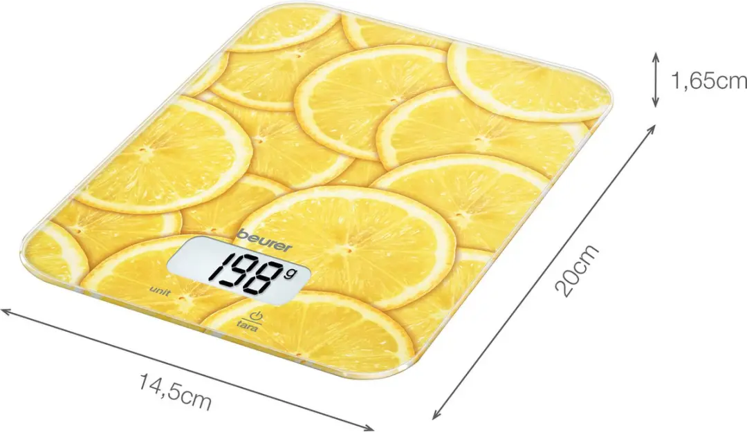 Beurer KS 19 Lemon Keukenweegschaal - 5 kg - Citroengeel