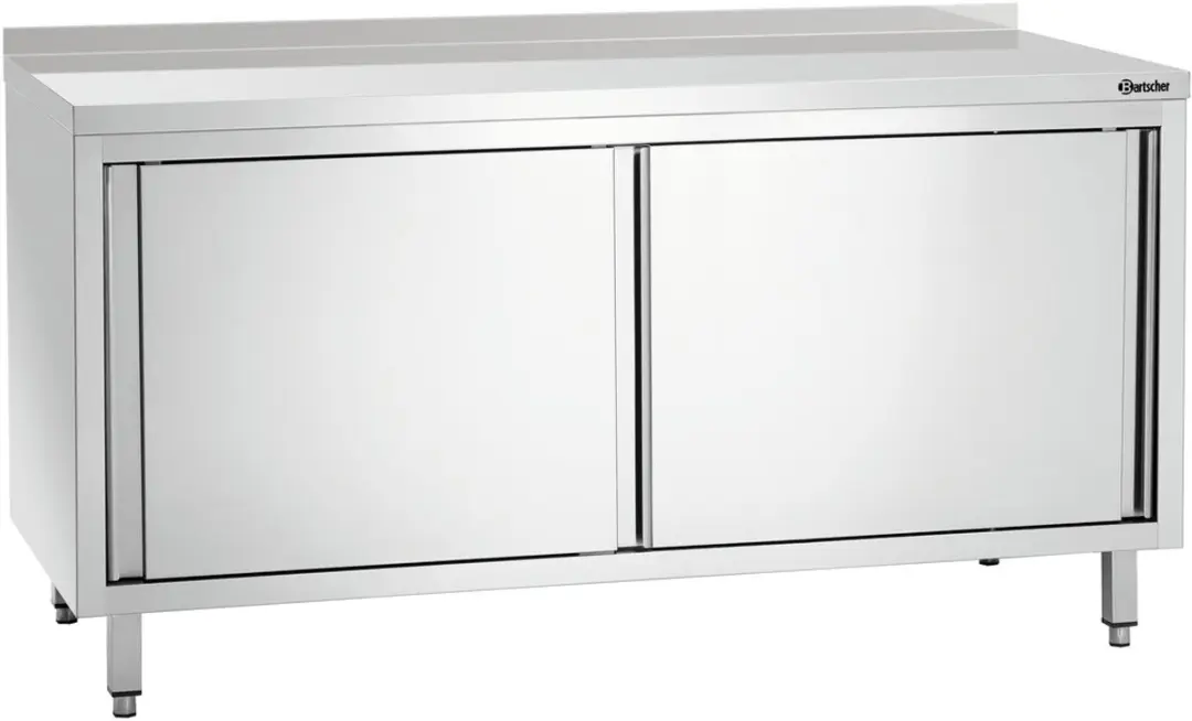 Bartscher Werkkast RVS 1600x700x850mm - Schuifdeuren