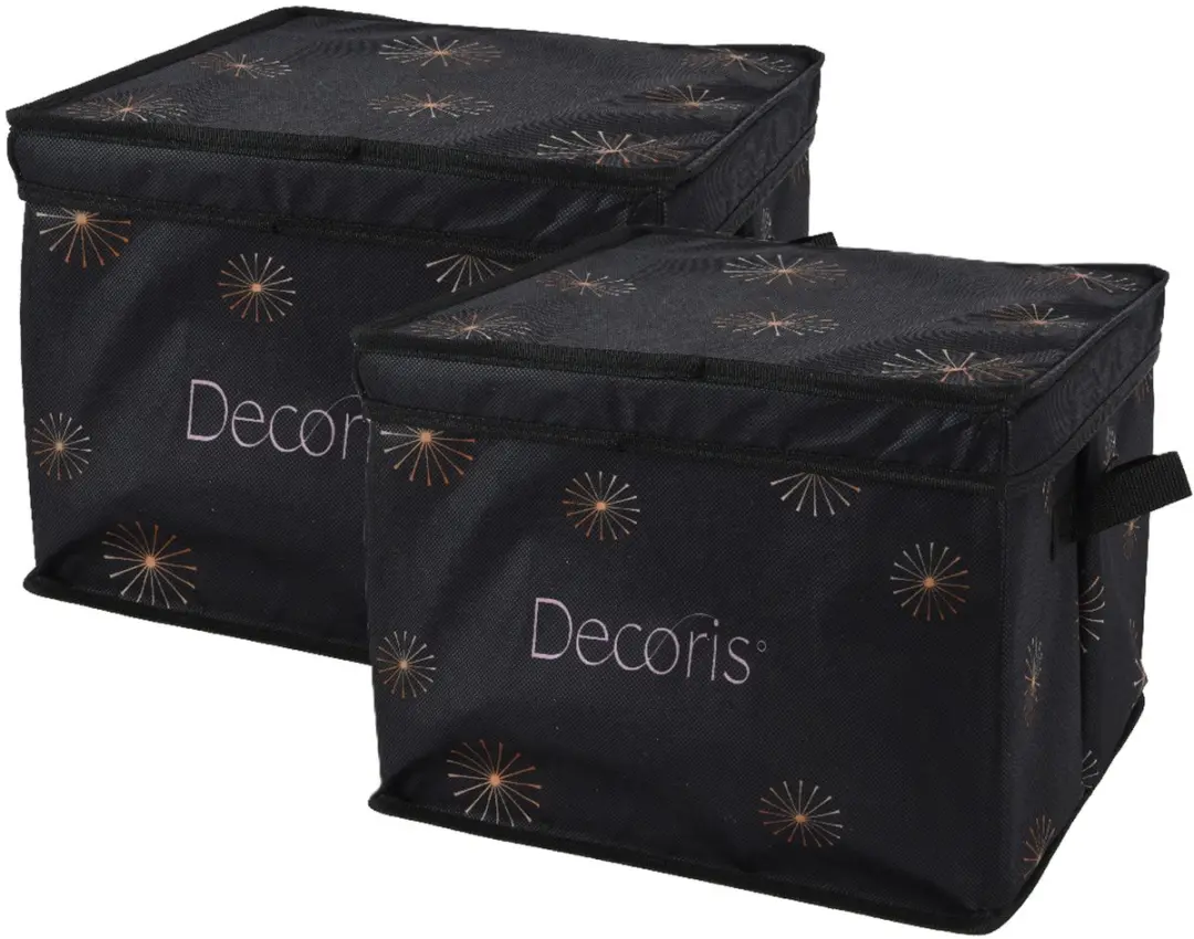 Decoris Kerstballen Opbergbox 2x