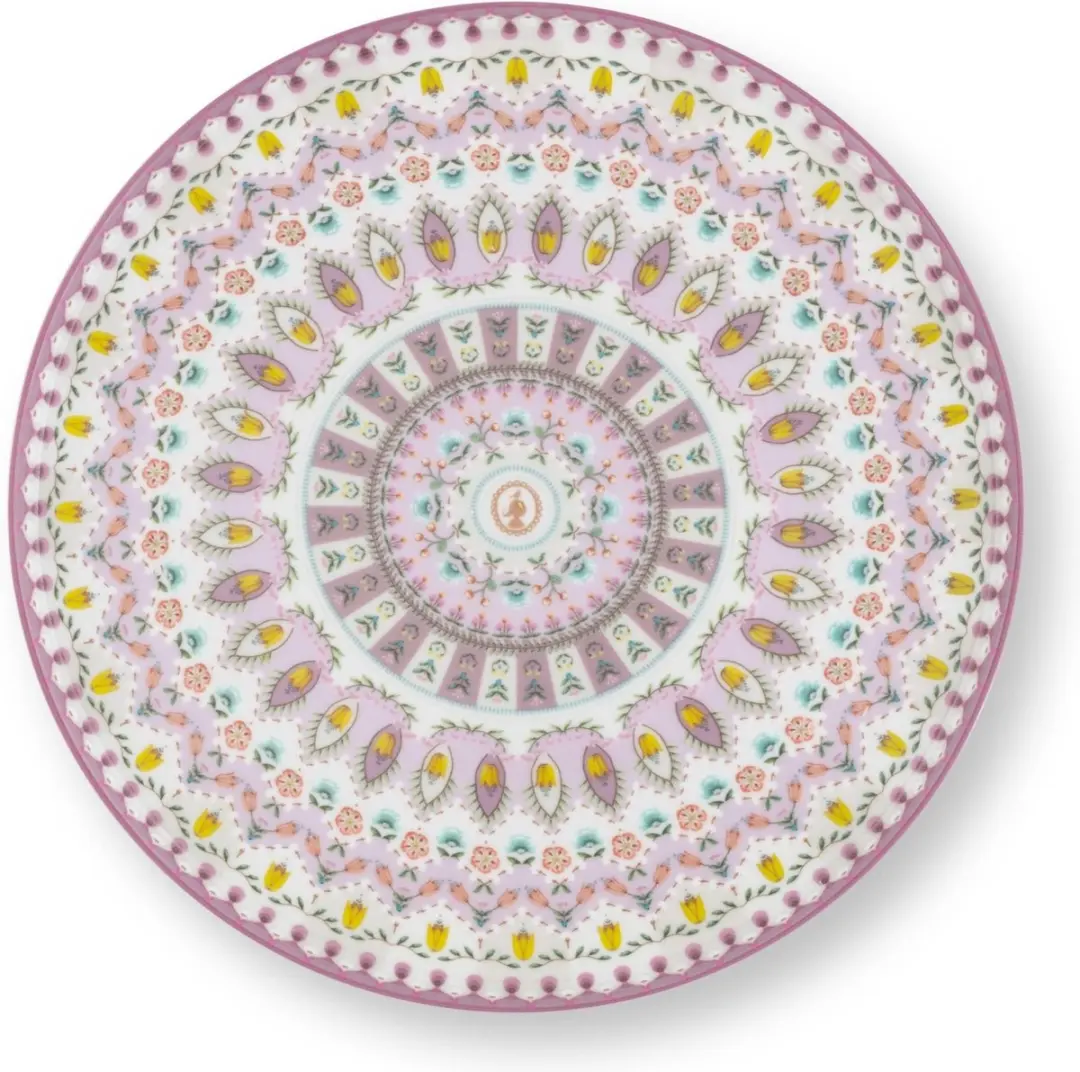 Pip Studio Mini Cake Tray Lily&Lotus Moon Delight 21cm - 4 Stuks