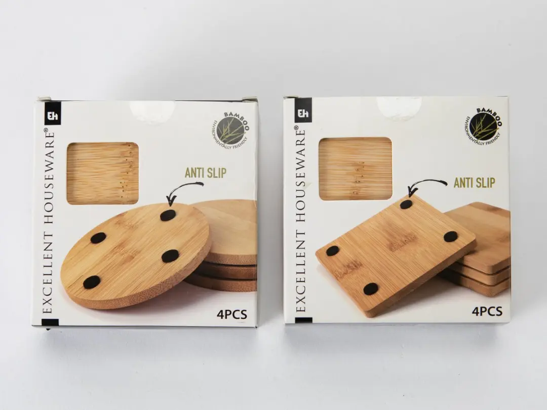 Excellent Houseware Bamboe Onderzetters