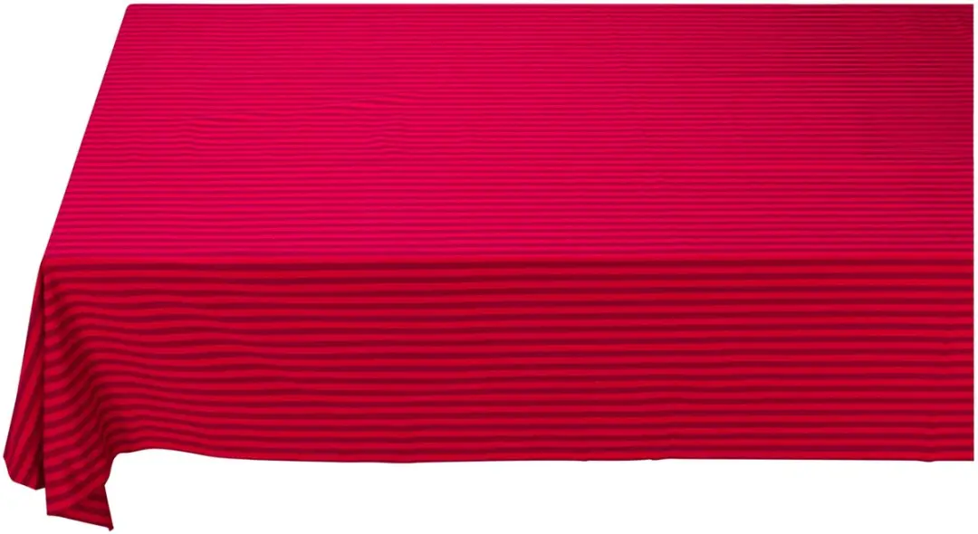 Pip Studio Tafelkleed Stripes Donkerrood 160x250cm