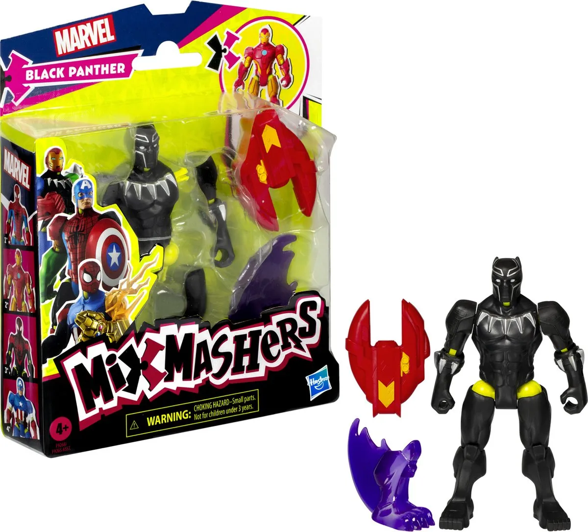 Hasbro MixMashers Marvel Avengers Black Panther Actiefiguur F92685X0